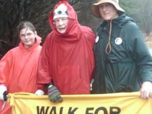 3 generations peace walk