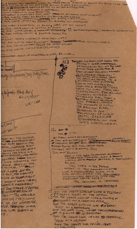 Journal draft of "The Poet Writes the Poem…"