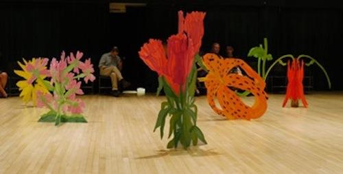 Mimi Gross, Flower Sculptures for Douglas Dunn, Cassations (Photo: Jacob Burkckhardt)