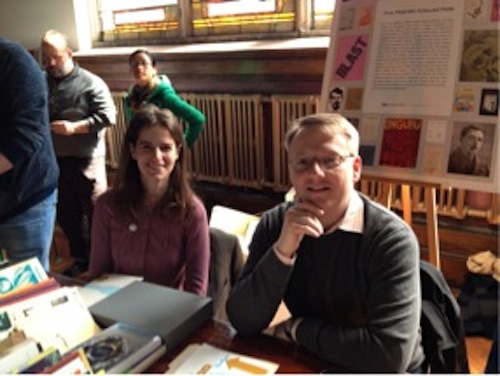 Alison Fraser and James Maynard from the Poetry Collection, The University at Buffalo.