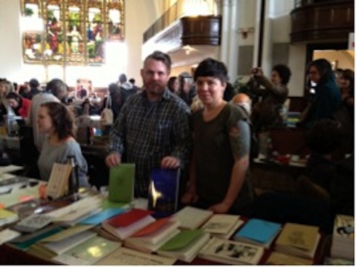 Michael Sikkema, and Jen Tynes at the Horse Less Press table.