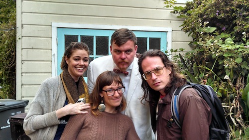 Memorial Day BBQ. from right to left: Katy Bohinc, Sara Larsen, Brandon Brown, and David Brazil