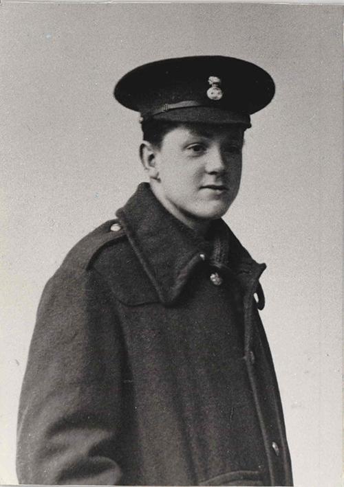 Photograph of David Jones in uniform