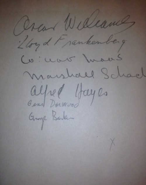 Flyleaf of New Poems 1940 signed by editor and several contributors.