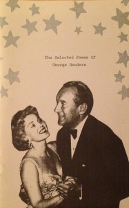 The Selected Poems of George Sanders by Owen Hill, cover designed and letterpressed by Noel Black. 1998.