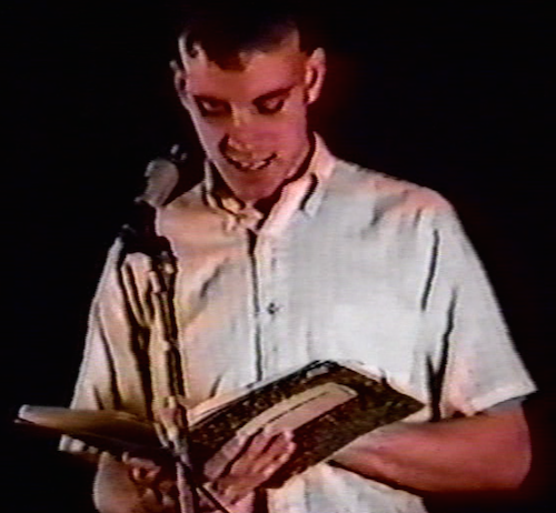 Ed Smith reading “Return to Lesbos” at Beyond Baroque, 1982.