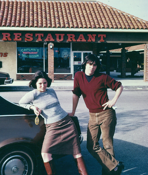 Posing with Rachel, circa 1978.  Very Bonnie & Clyde.