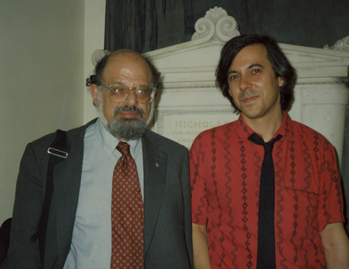 Standing with Allen at St. Mark’s Church, May 18, 1989.