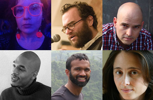 From the top right: Dorothea Lasky, Joshua Beckman, Timothy Donnelly, Terrance Hayes, Srikanth Reddy, Rachel Zucker