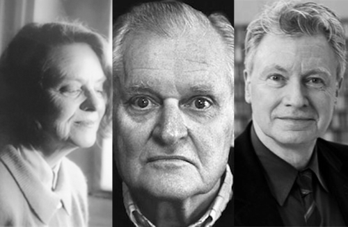 From left to right: Marie Ponsot, John Ashbery, Robert Polito.