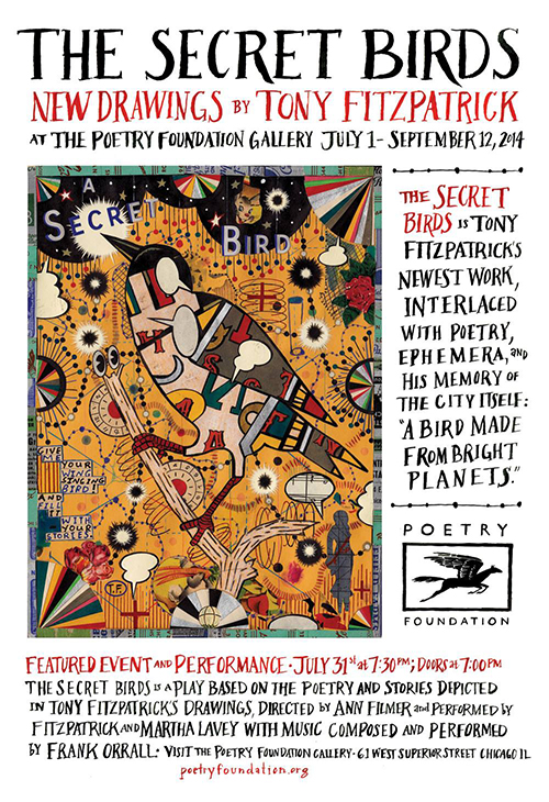 Poster by handlettered by Diana Sudyka, artwork by Fitzpatrick.
