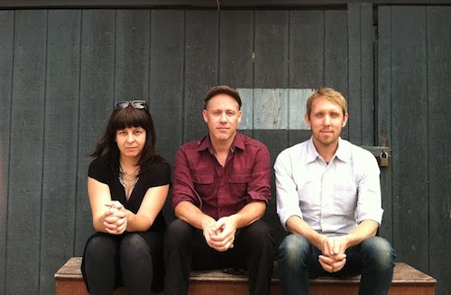 From left to right: Stephanie Young, David Buuck, Christian Nagler. Photo by Sara Wintz