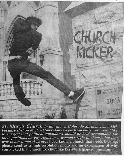 Bryan Clopton as "The Church Kicker" ca. 2004