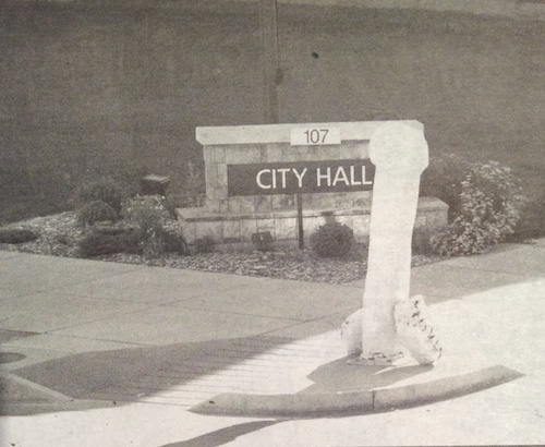 The 8′ Penis in downtown Colorado Springs