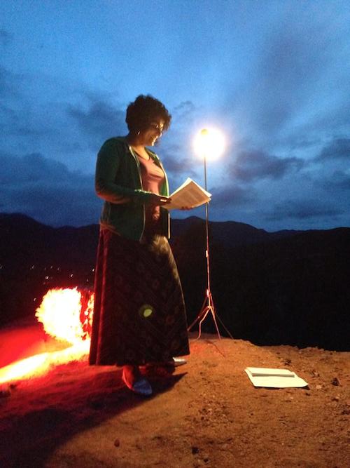 Divya Victor reading at The Say Hello To Your Last Poem reading series, Summer 2014.