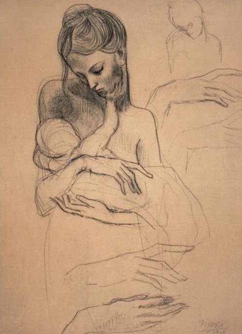 Pablo Picasso, "Mother and Child." 