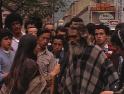 Still from the film “What is Poetry to You?” by Cecilia Vicuña, Bogotá 1980