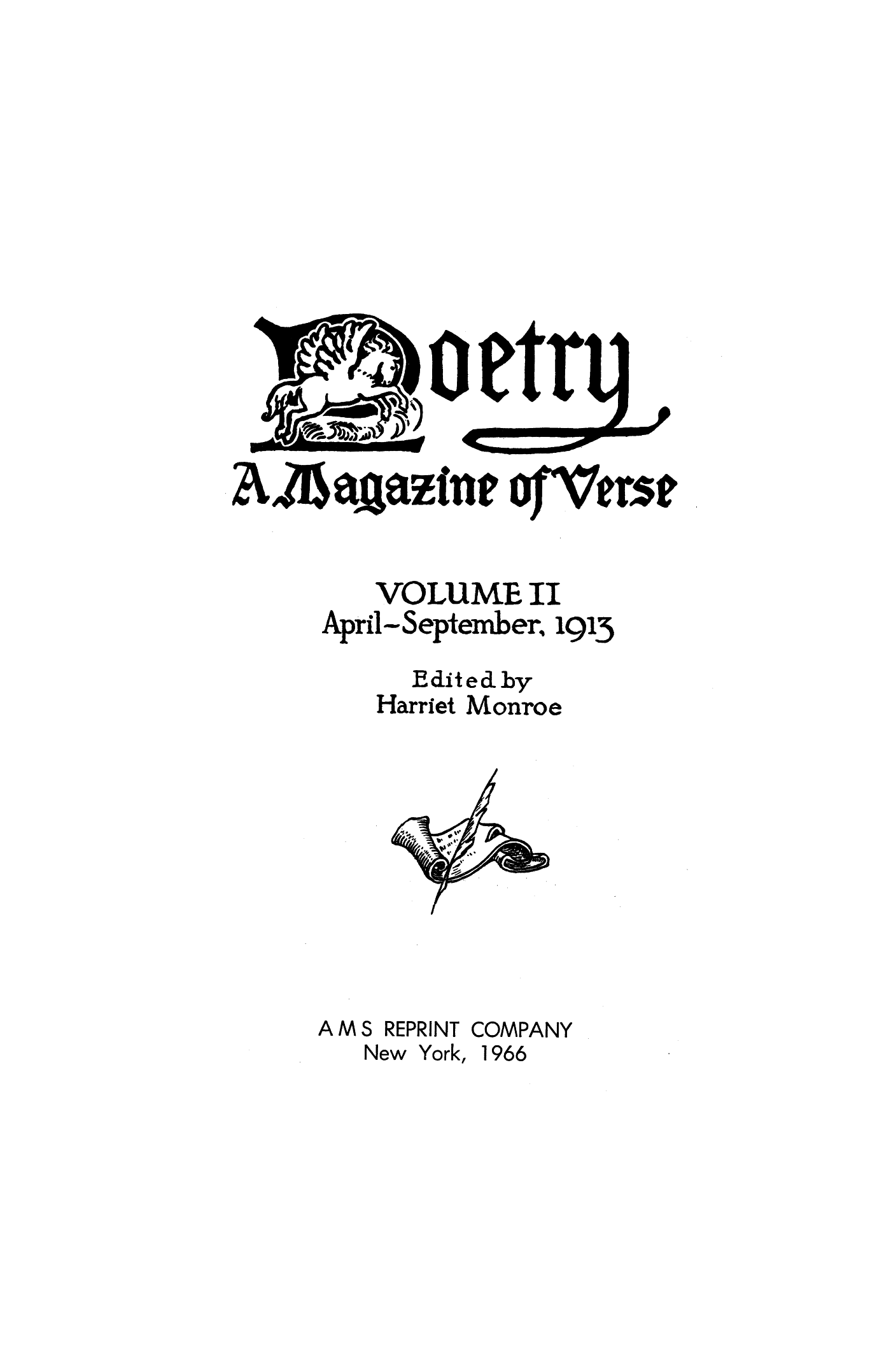 Poetry Magazine Archive Page