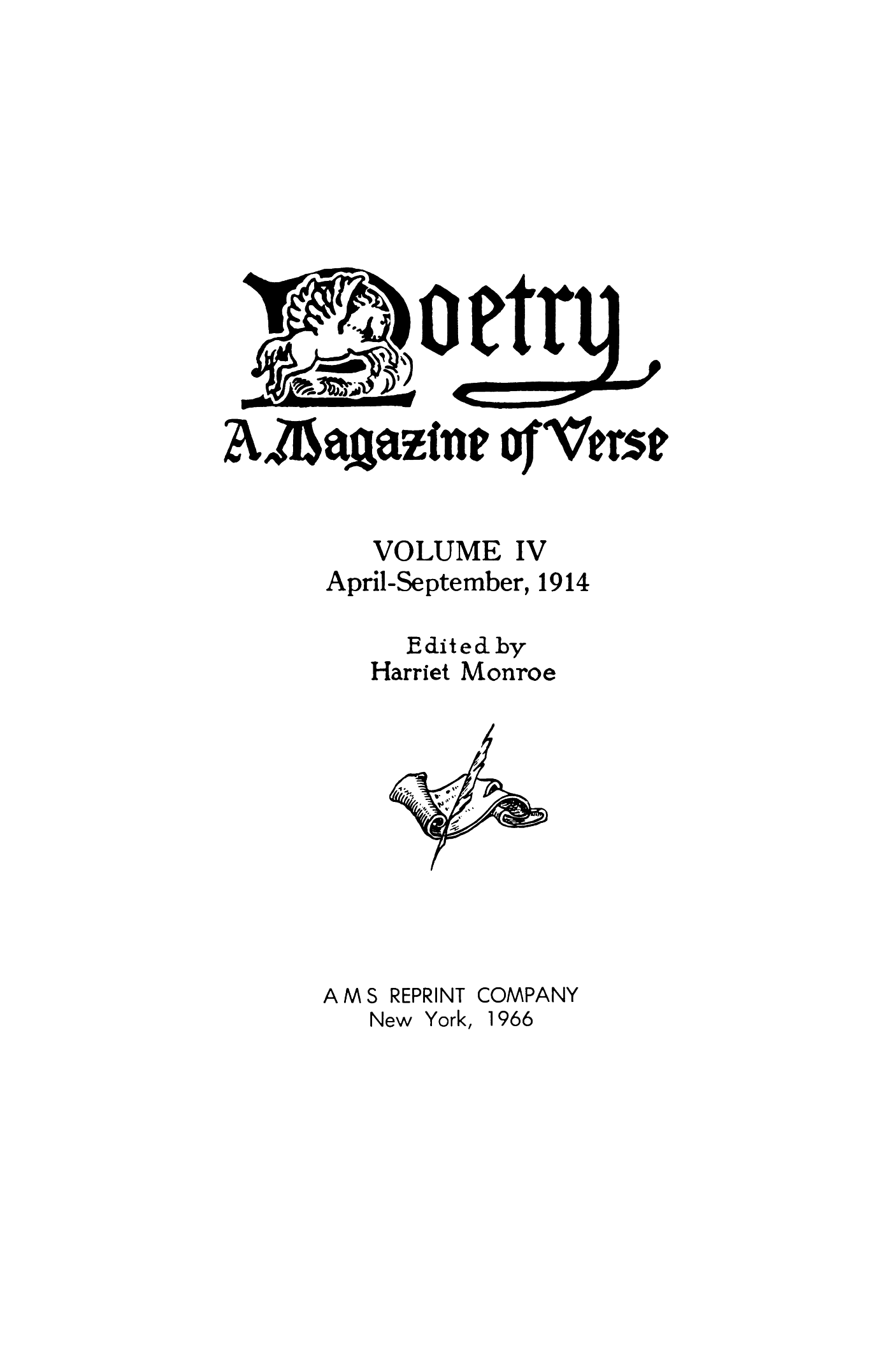 Poetry Magazine Archive Page