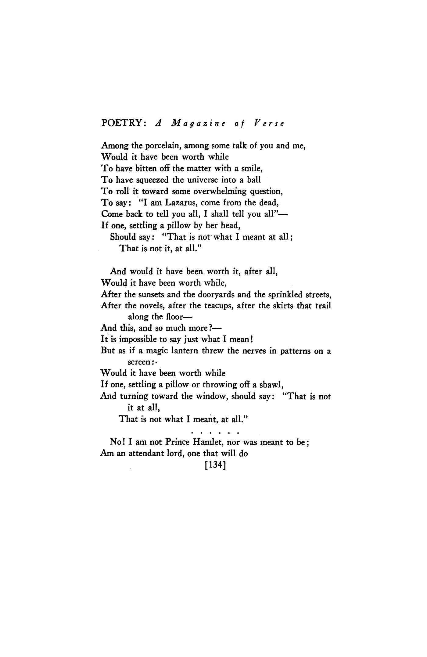 The Love Song of J. Alfred Prufrock