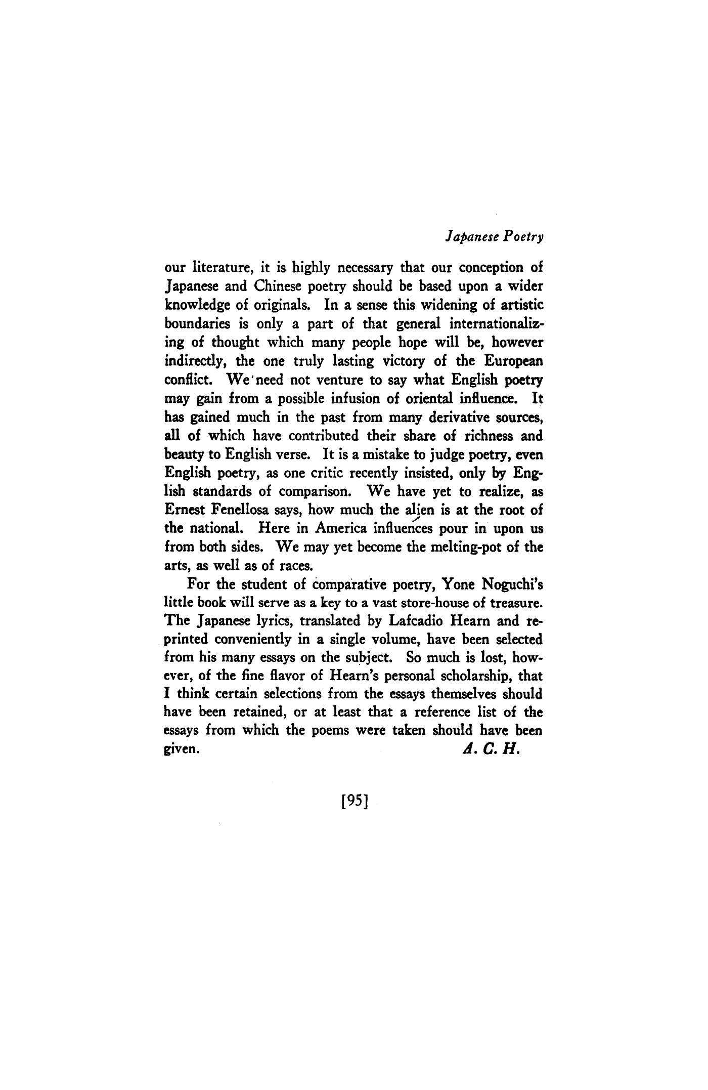 Japanese Poetry