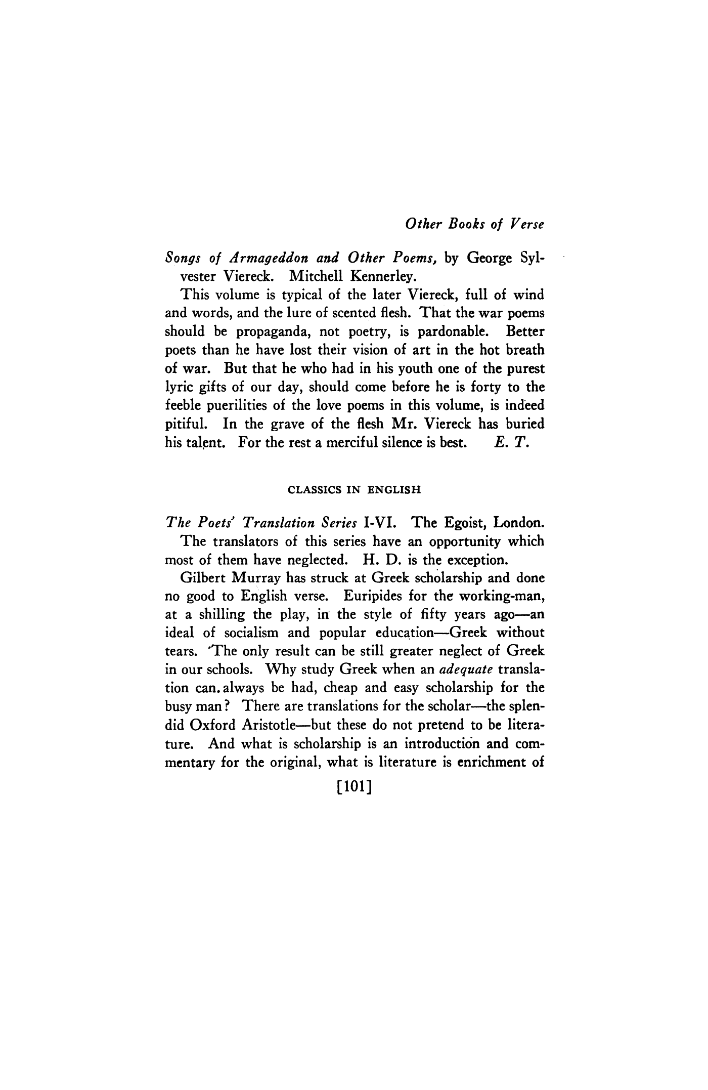 Songs of Armageddon and Other Poems, by George Sylvester Viereck