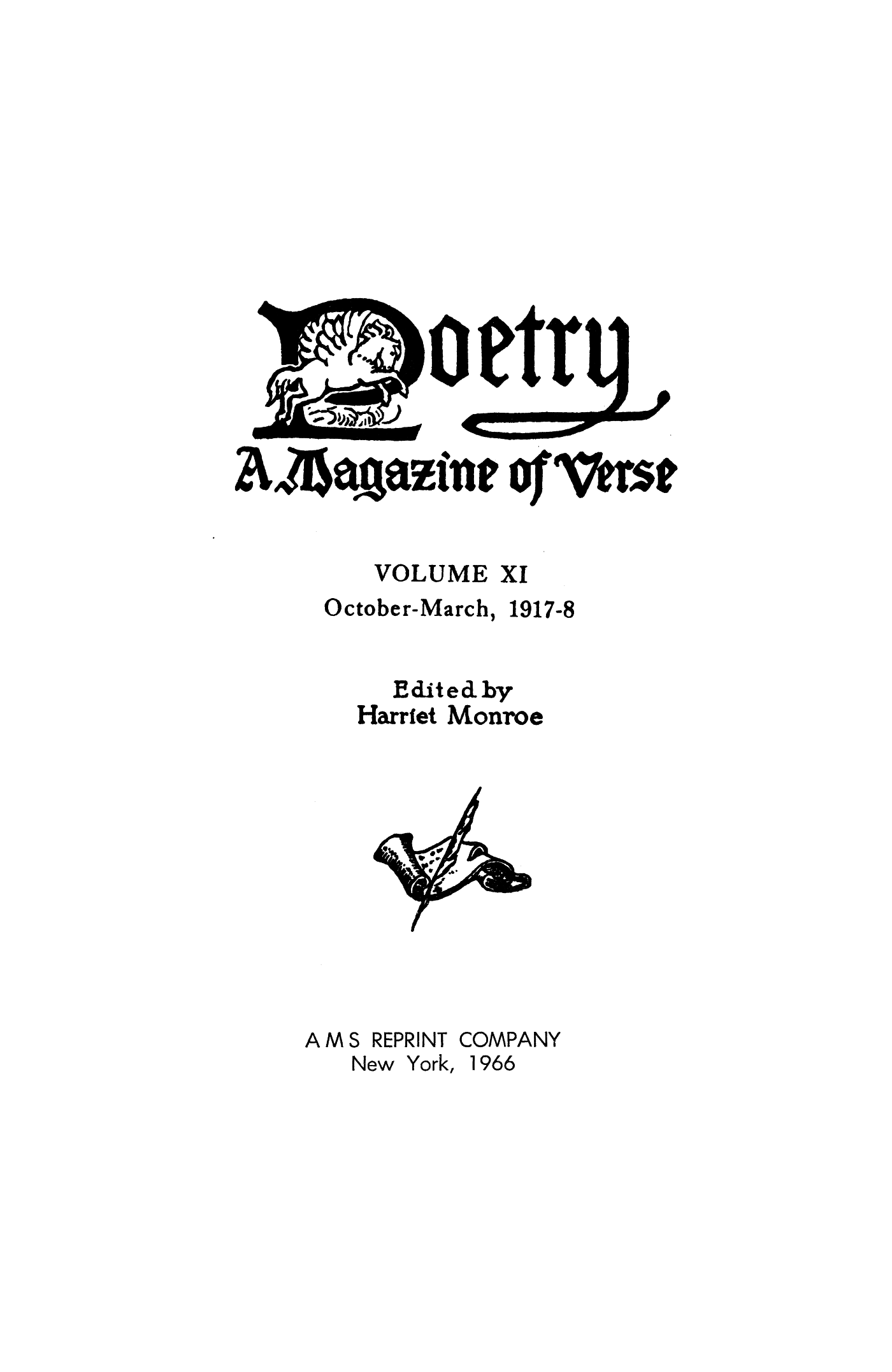 Poetry Magazine Archive Page