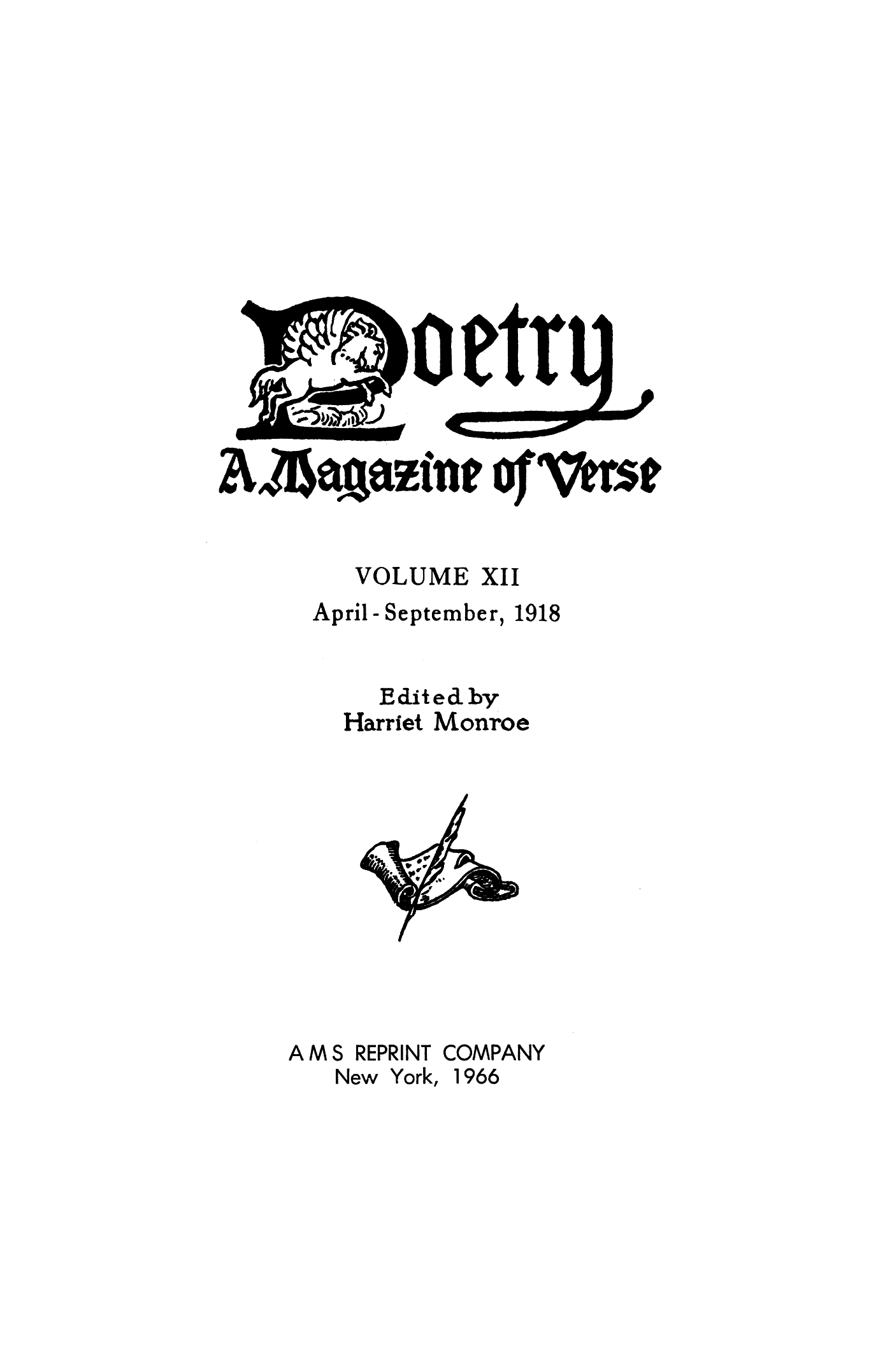 Poetry Magazine Archive Page