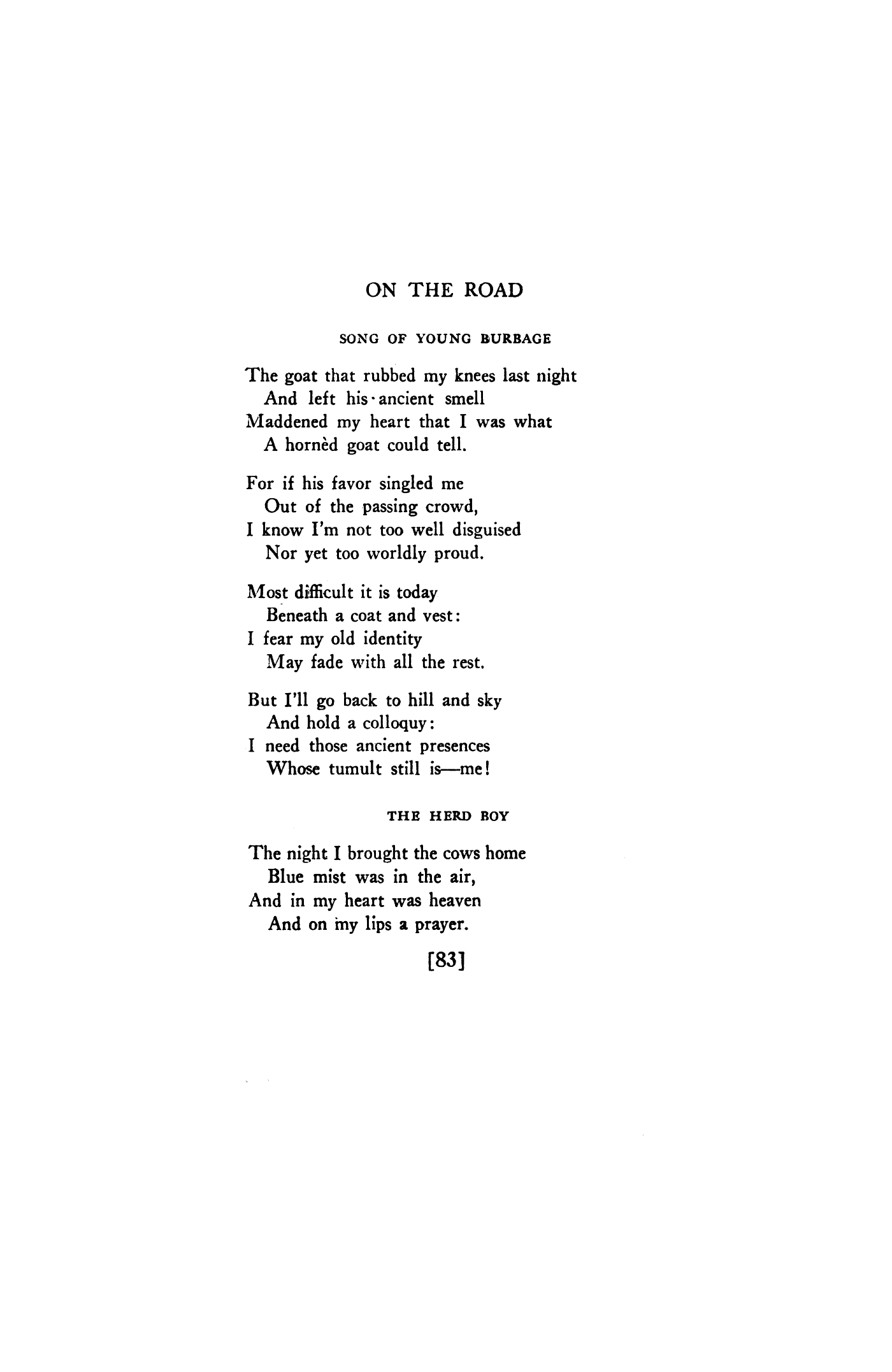 Song of Young Burbage