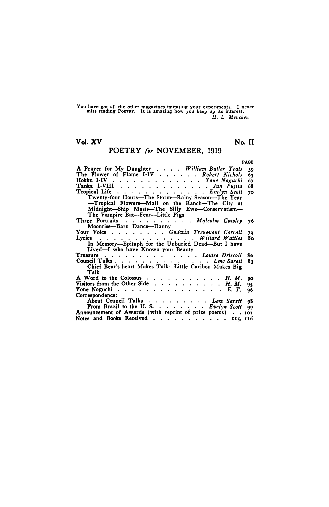 Poetry Magazine Archive Page
