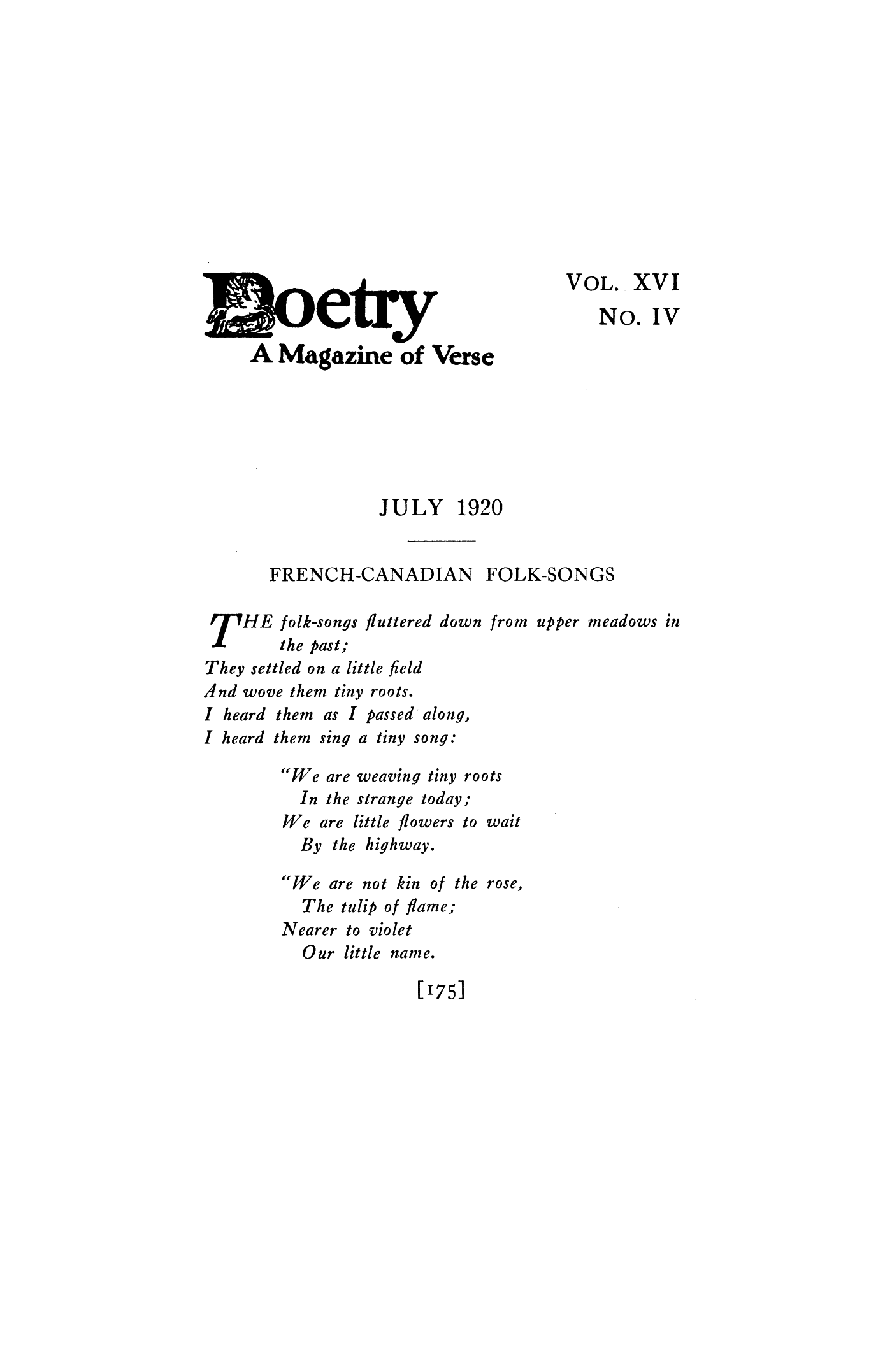 ["The folk-songs fluttered down from upper meadows in the past"]