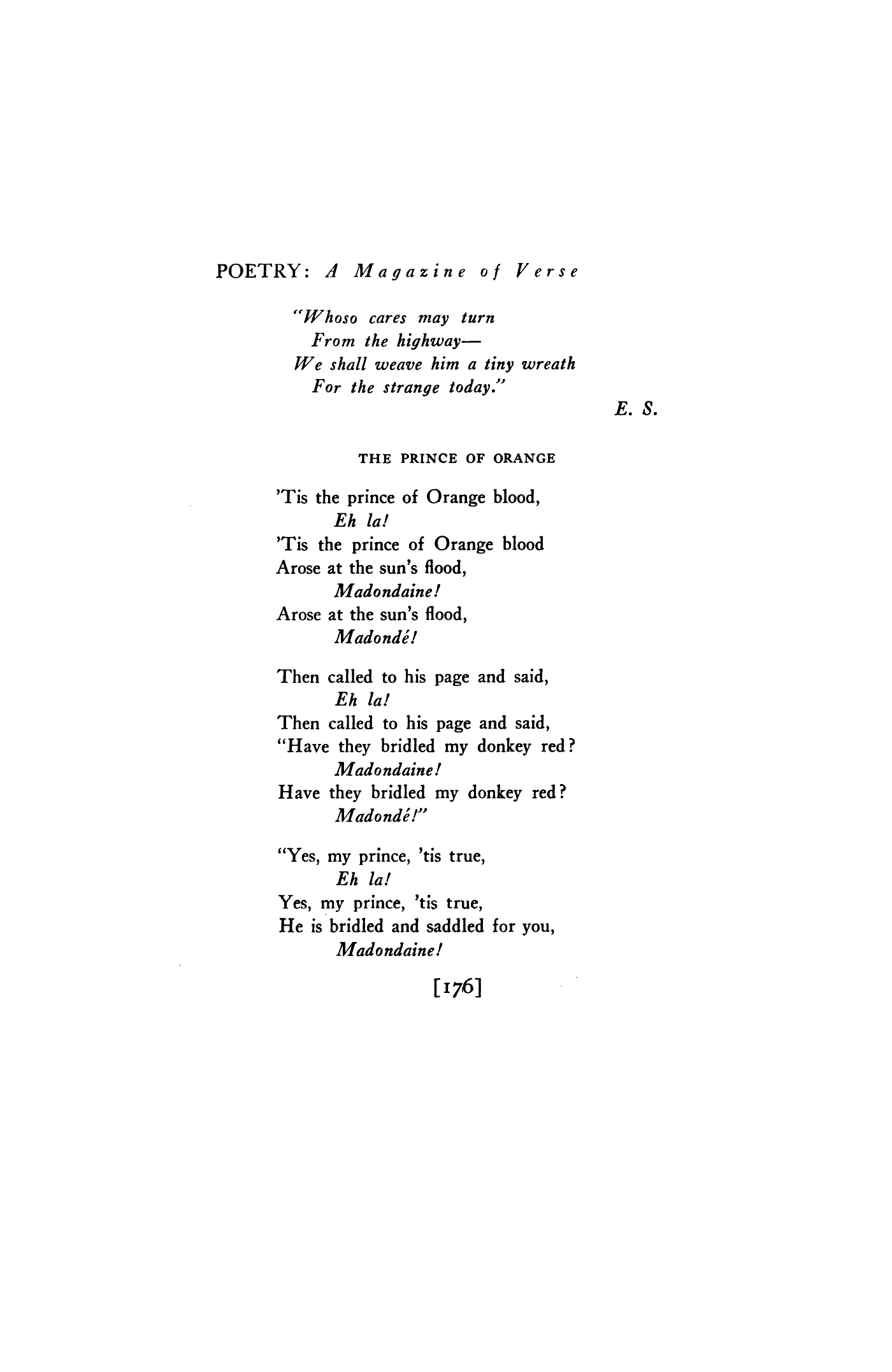 ["The folk-songs fluttered down from upper meadows in the past"]