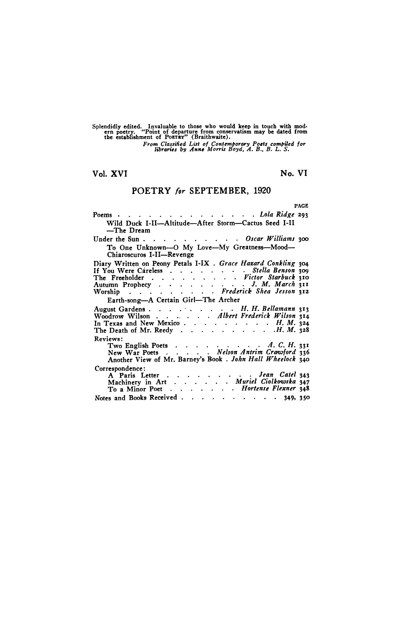 Poetry Magazine Archive Page
