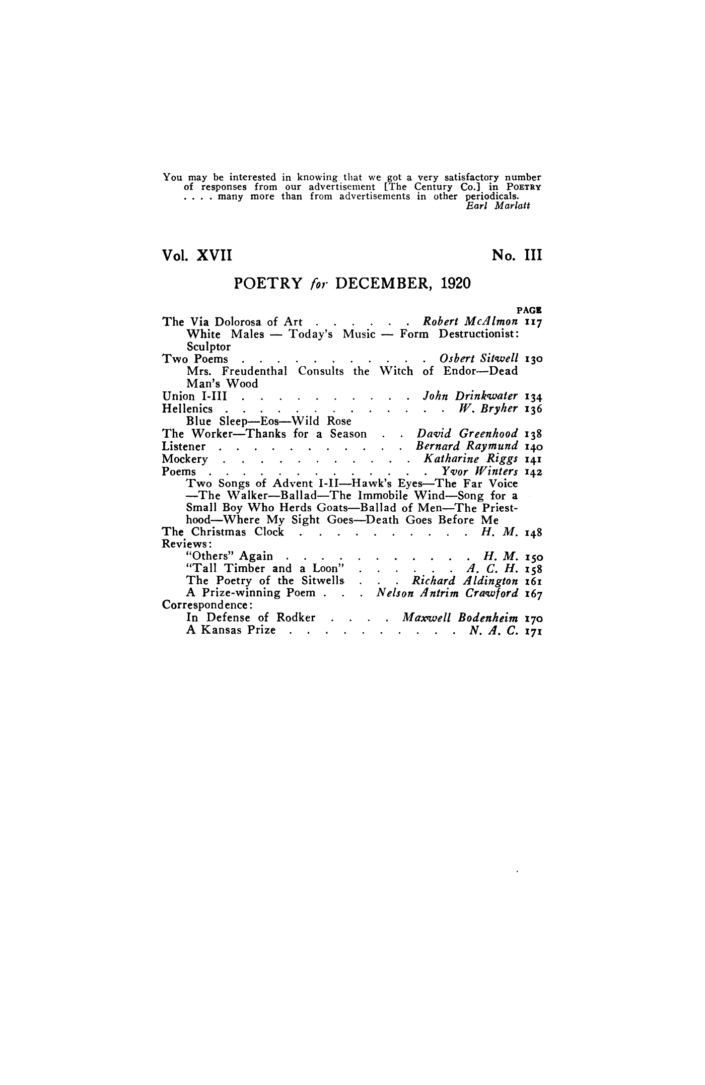 Poetry Magazine Archive Page