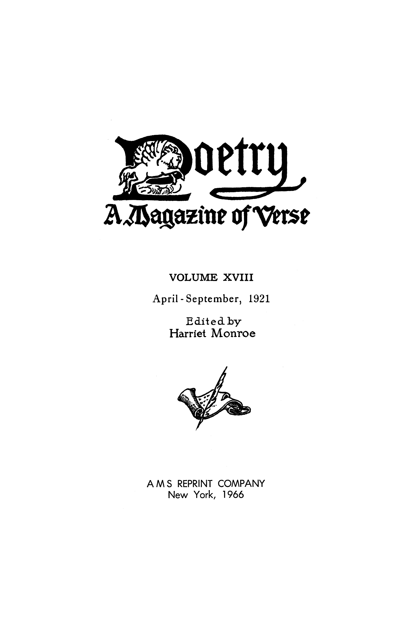 Poetry Magazine Archive Page