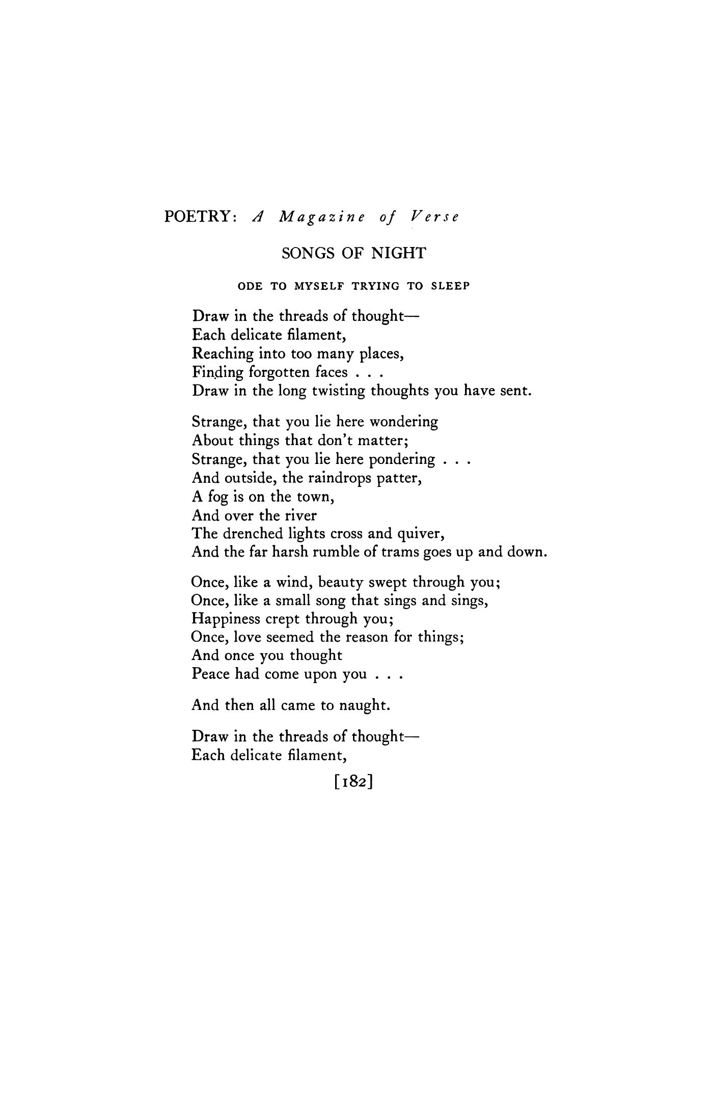 ode poems about love