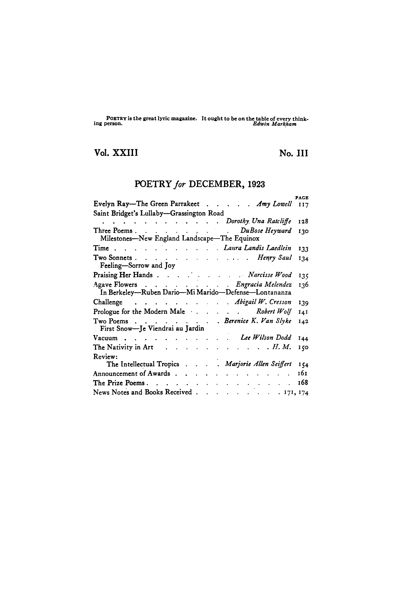 Poetry Magazine Archive Page