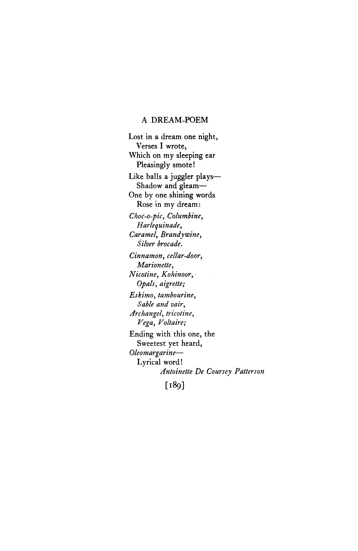 A Dream-Poem