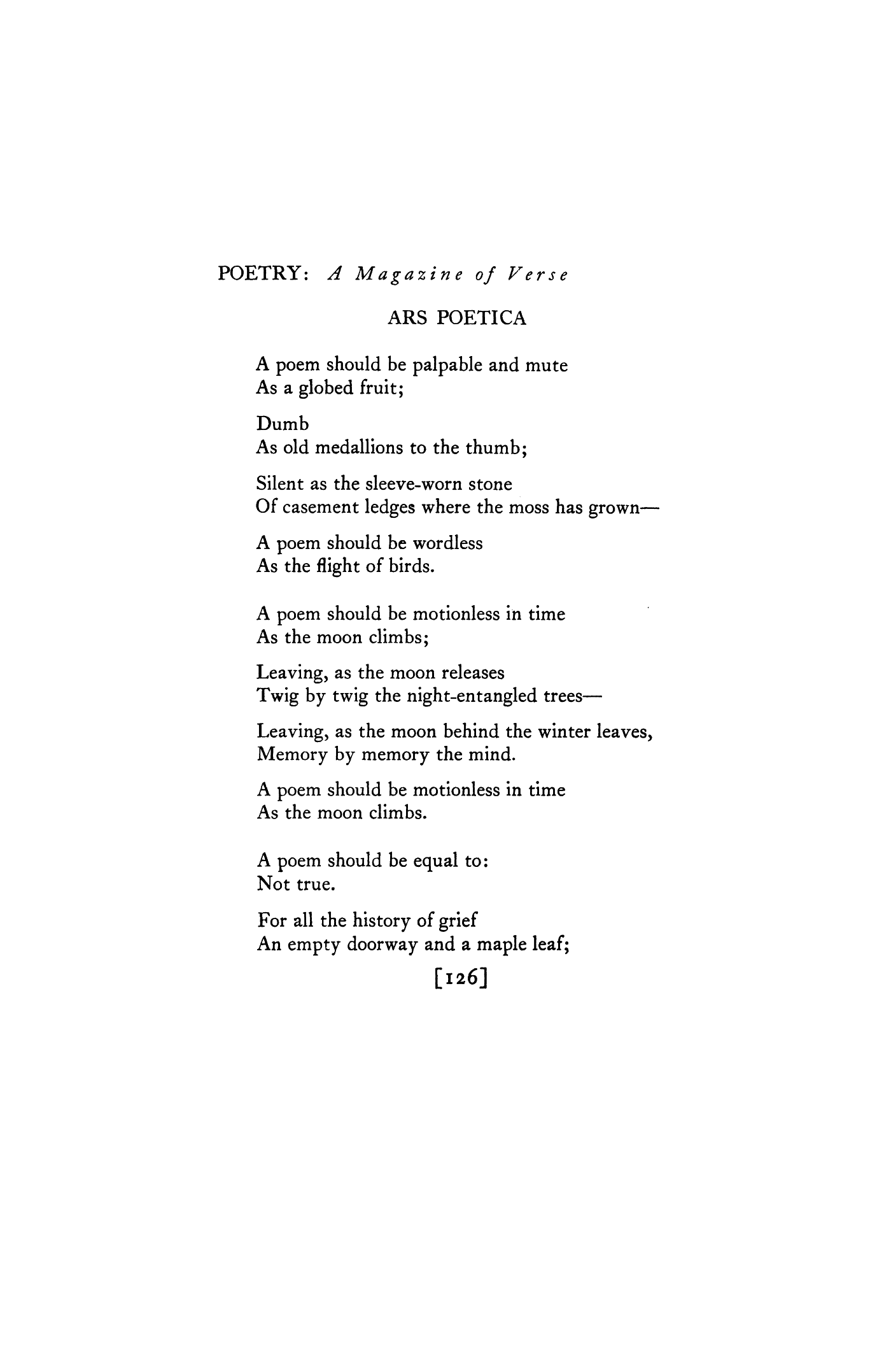 ars poetica poem