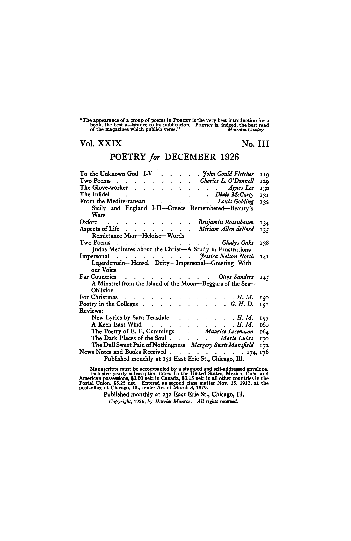 Poetry Magazine Archive Page