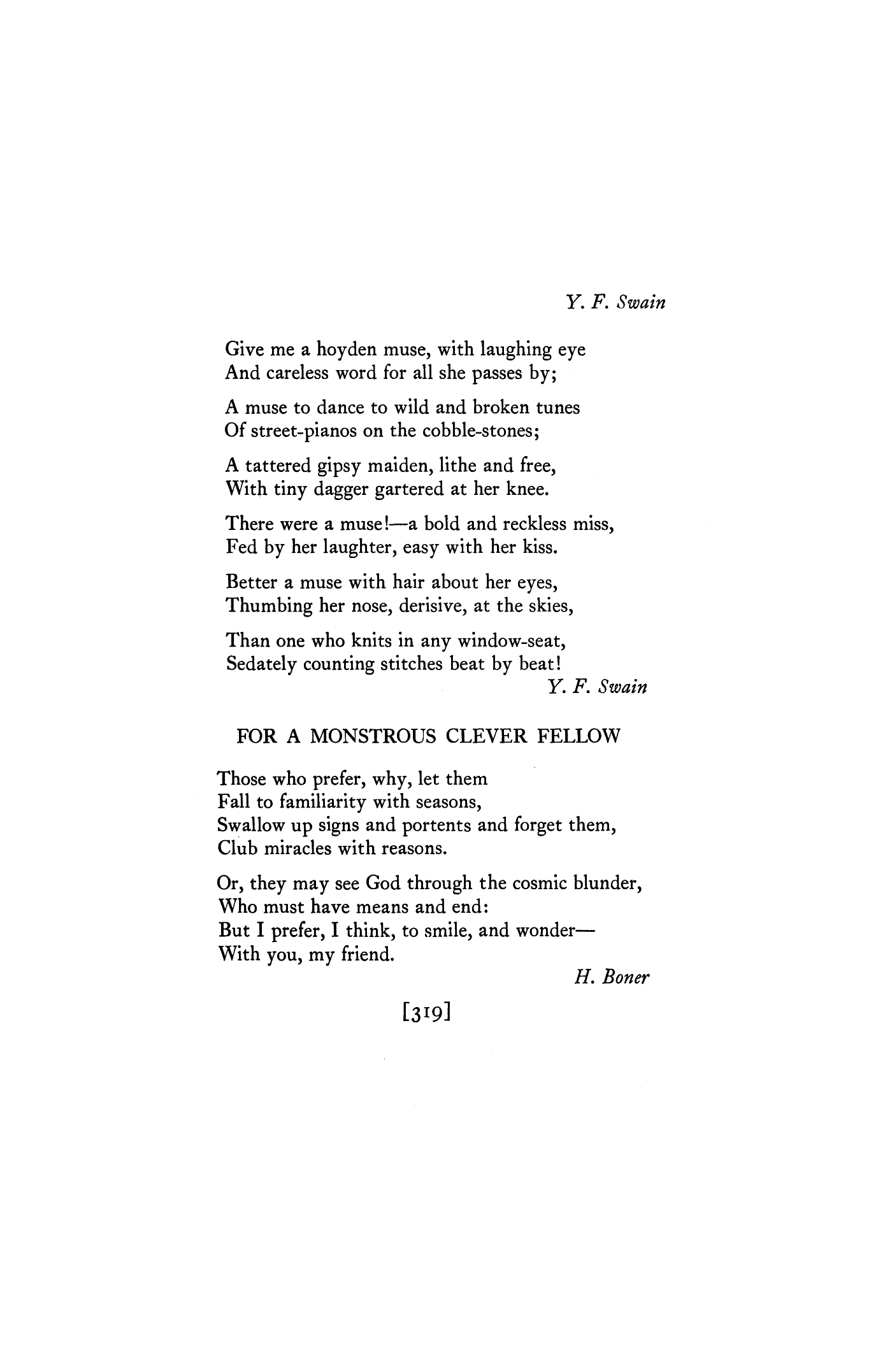 Plea for Free Verse