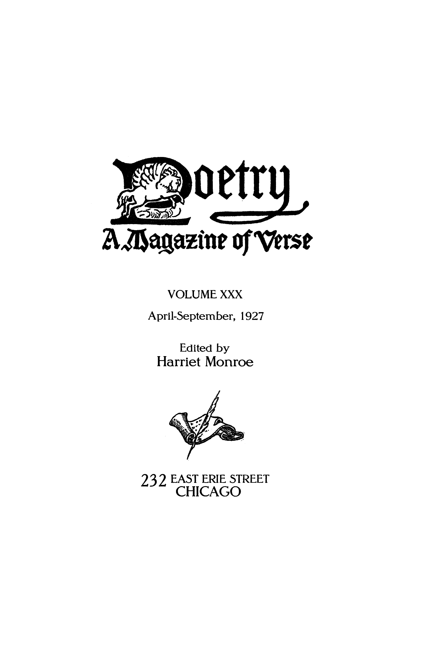 Poetry Magazine Archive Page