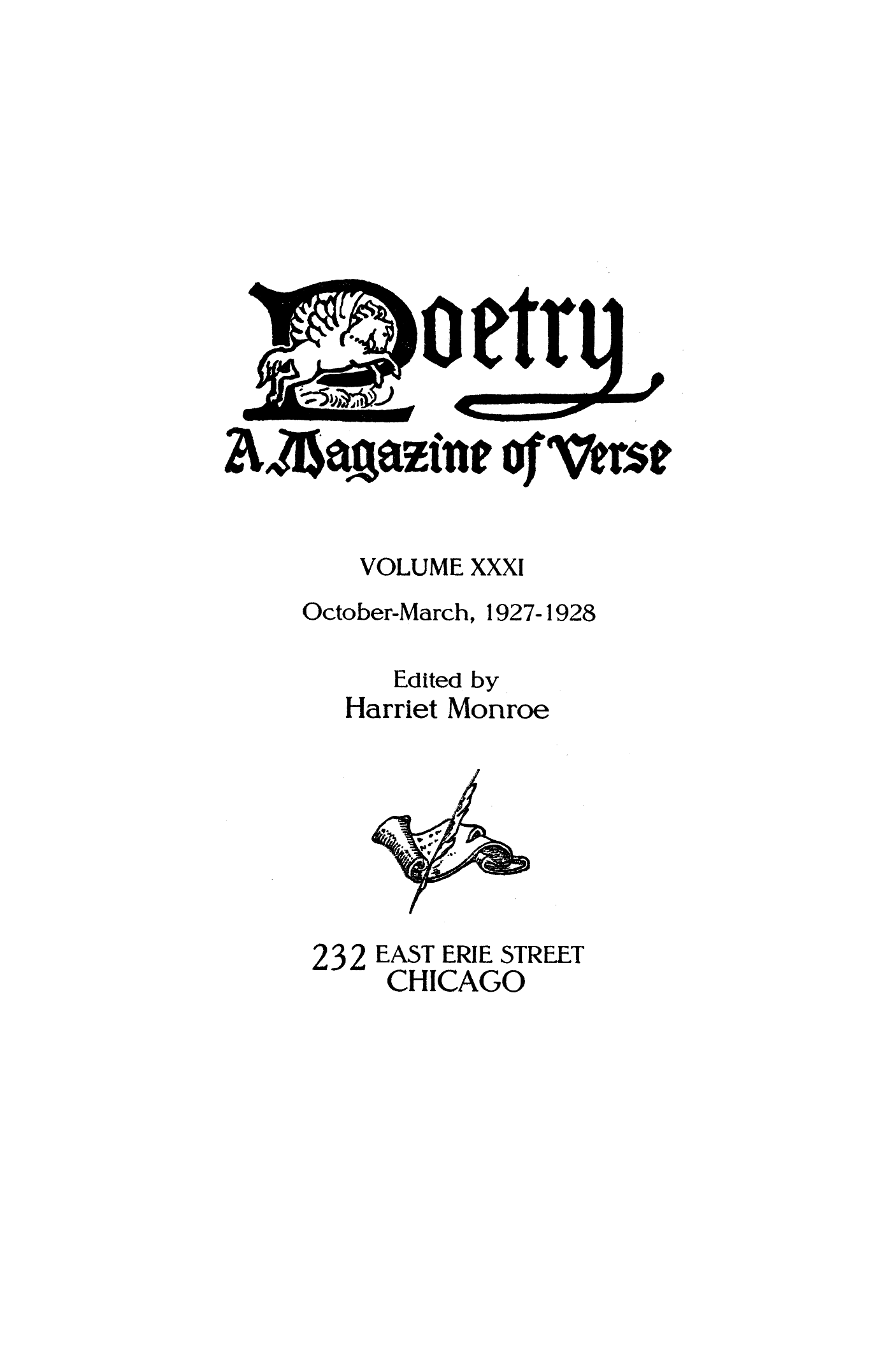 Poetry Magazine Archive Page