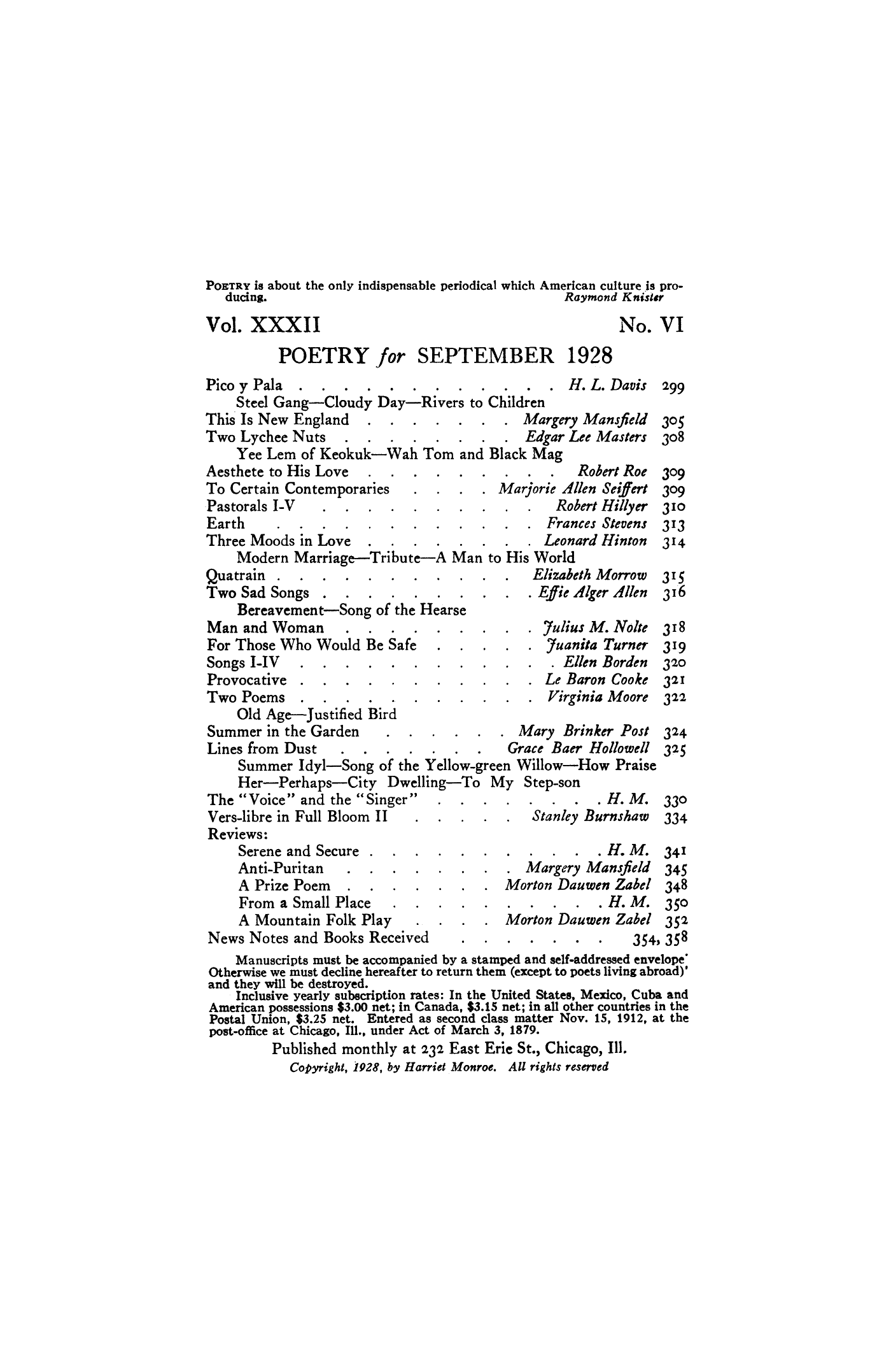 Poetry Magazine Archive Page