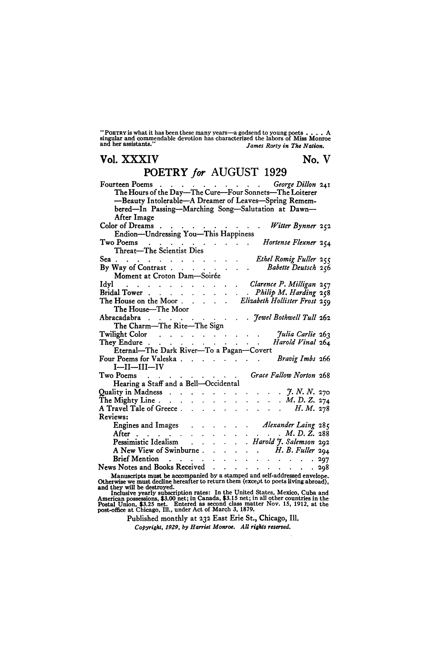 Poetry Magazine Archive Page