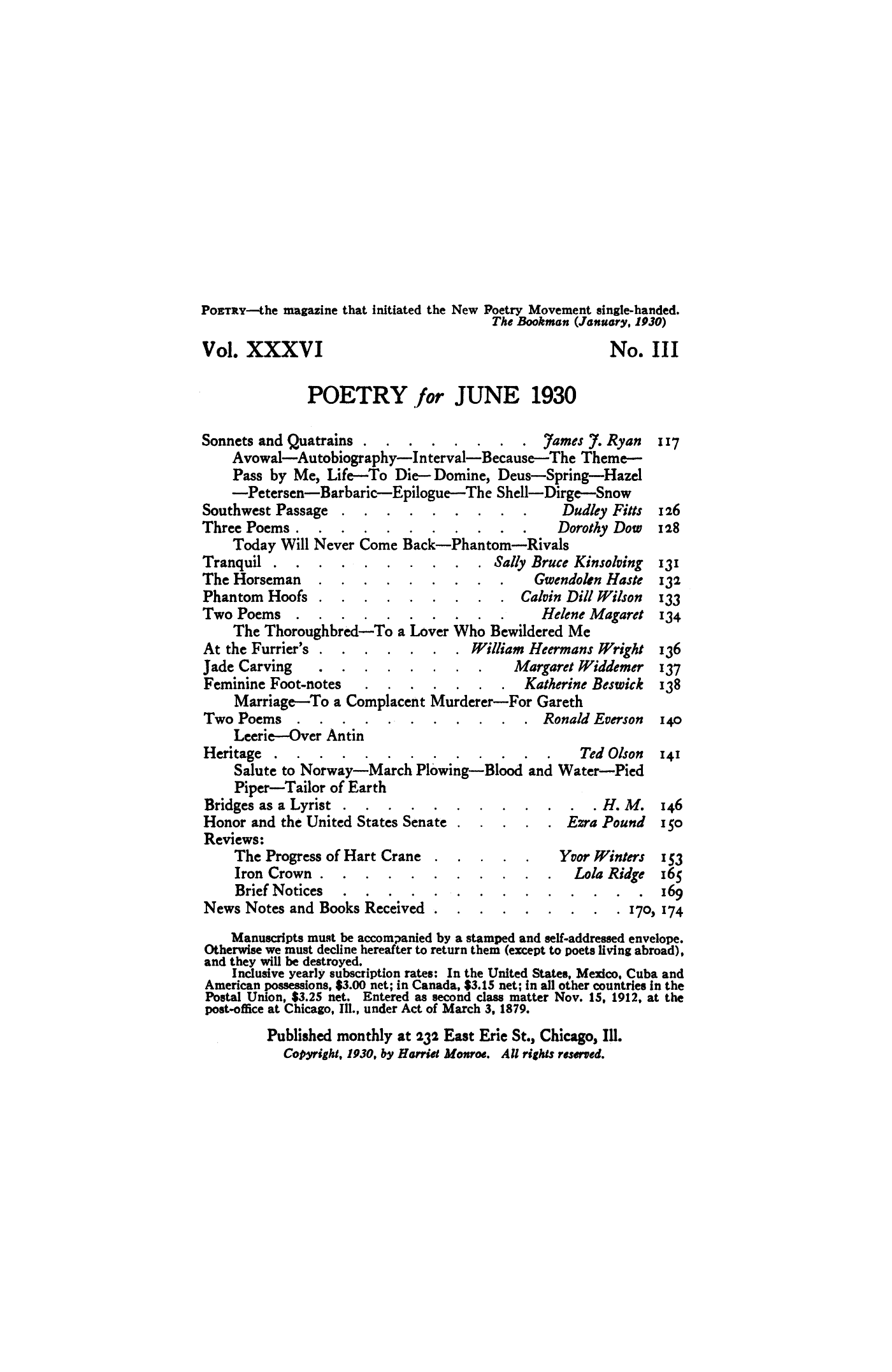 Poetry Magazine Archive Page