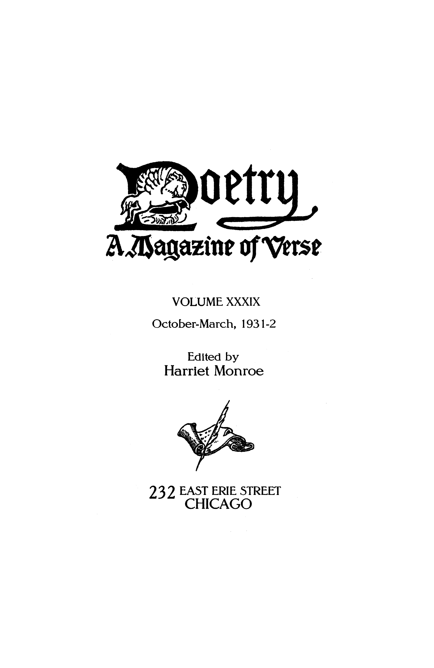 Poetry Magazine Archive Page