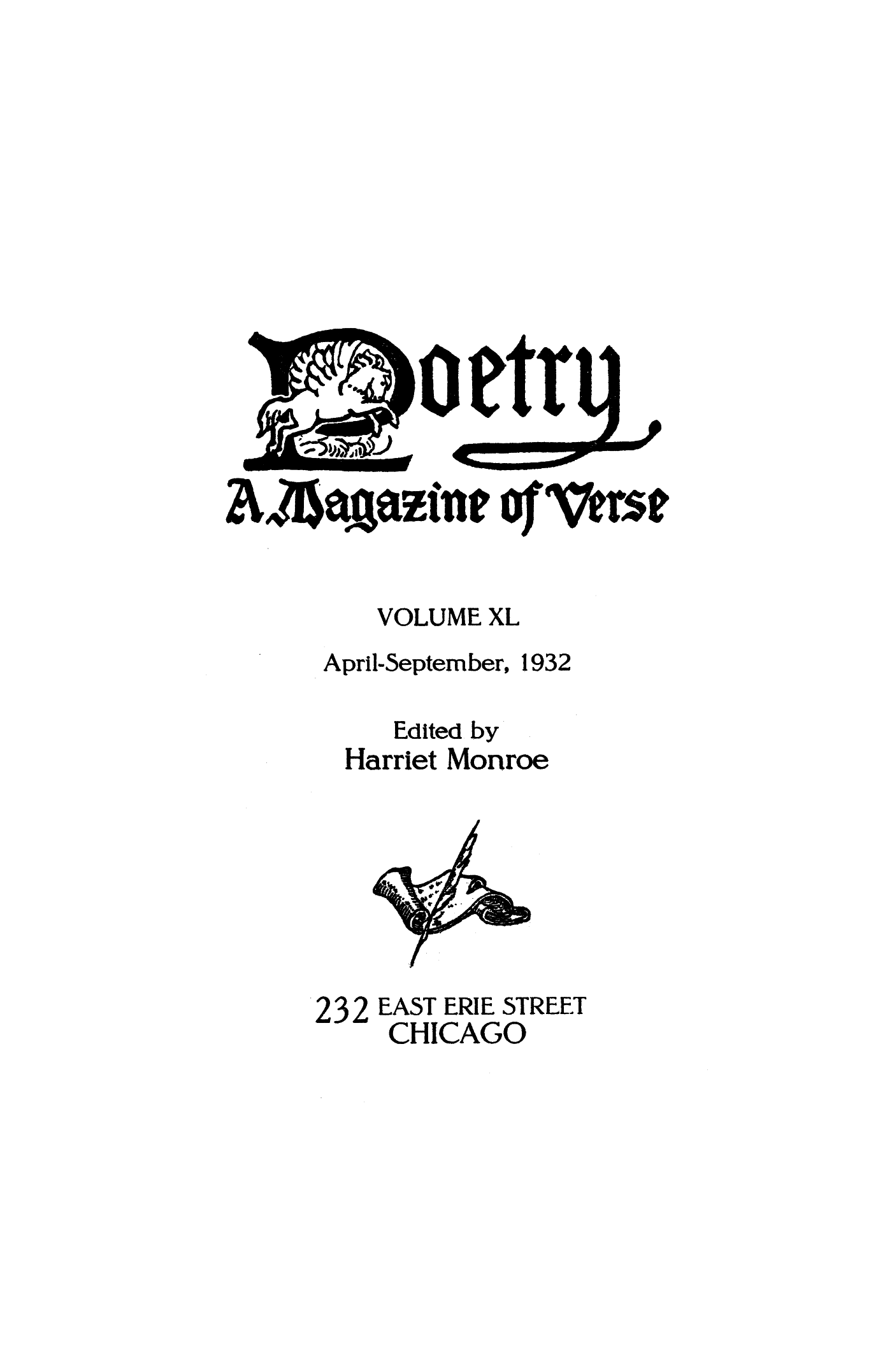 Poetry Magazine Archive Page