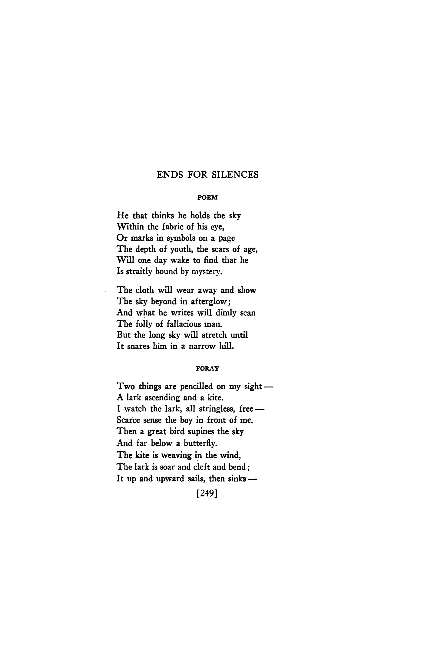 Poem ("He that thinks...")