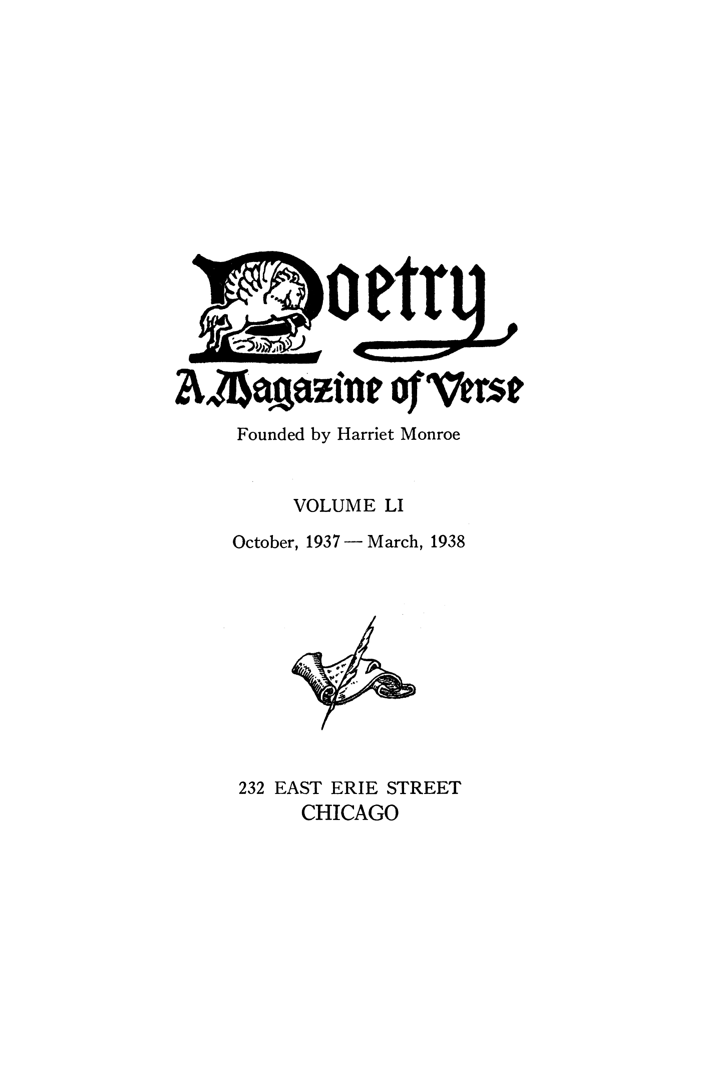 Poetry Magazine Archive Page